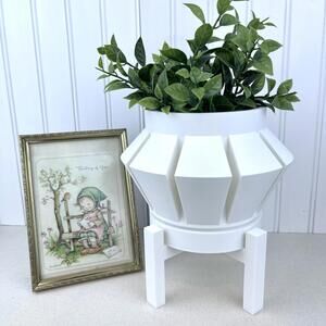 Erno Indoor Planter Pot,  Modern Planter Pot with Drainage Tray and Stand